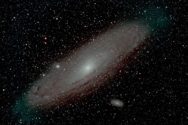 Norwood's first picture of the deep-space Andromeda Galaxy taken by David Elmore